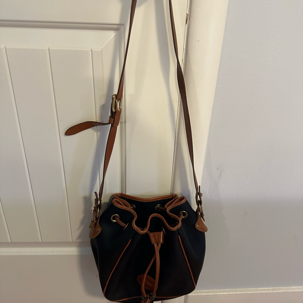Dooney & Bourke Black and Tan Crossbody Bag